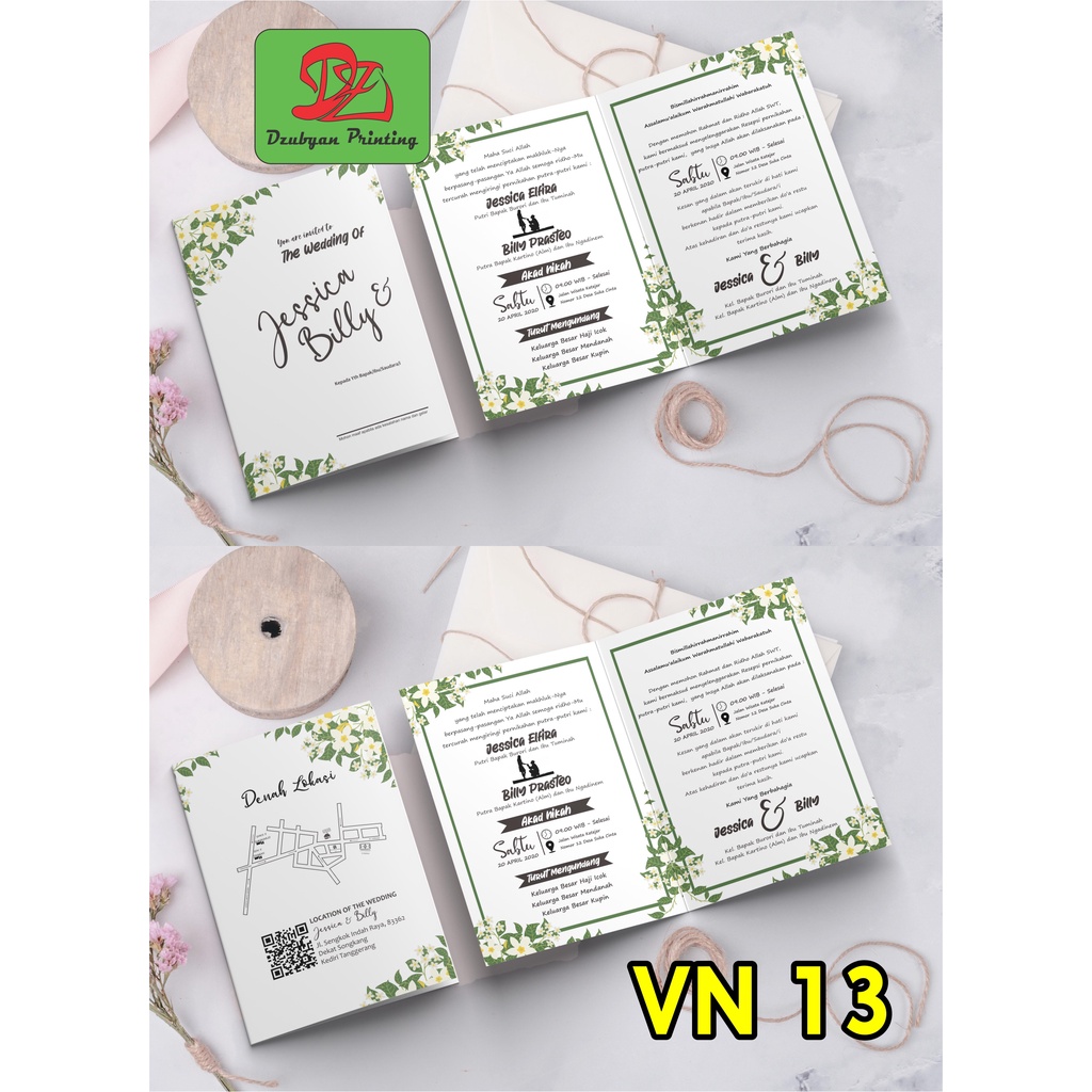 UNDANGAN PERNIKAHAN  VINTAGE  (foto)  Tanpa Minimal Order*  elegan, Murah, Proses  satu hari jadi, Tebal, Banyak Gratisnya-13