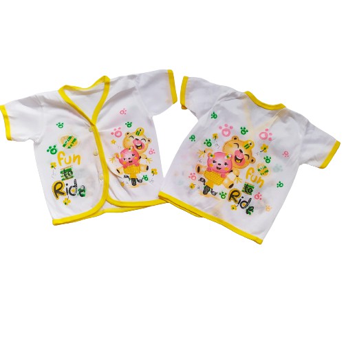 3 Pcs Baju bayi lengan pendek nb Motif   atasan bayi  baju bayi lengan pendek  Baju bayi 0-6 bL