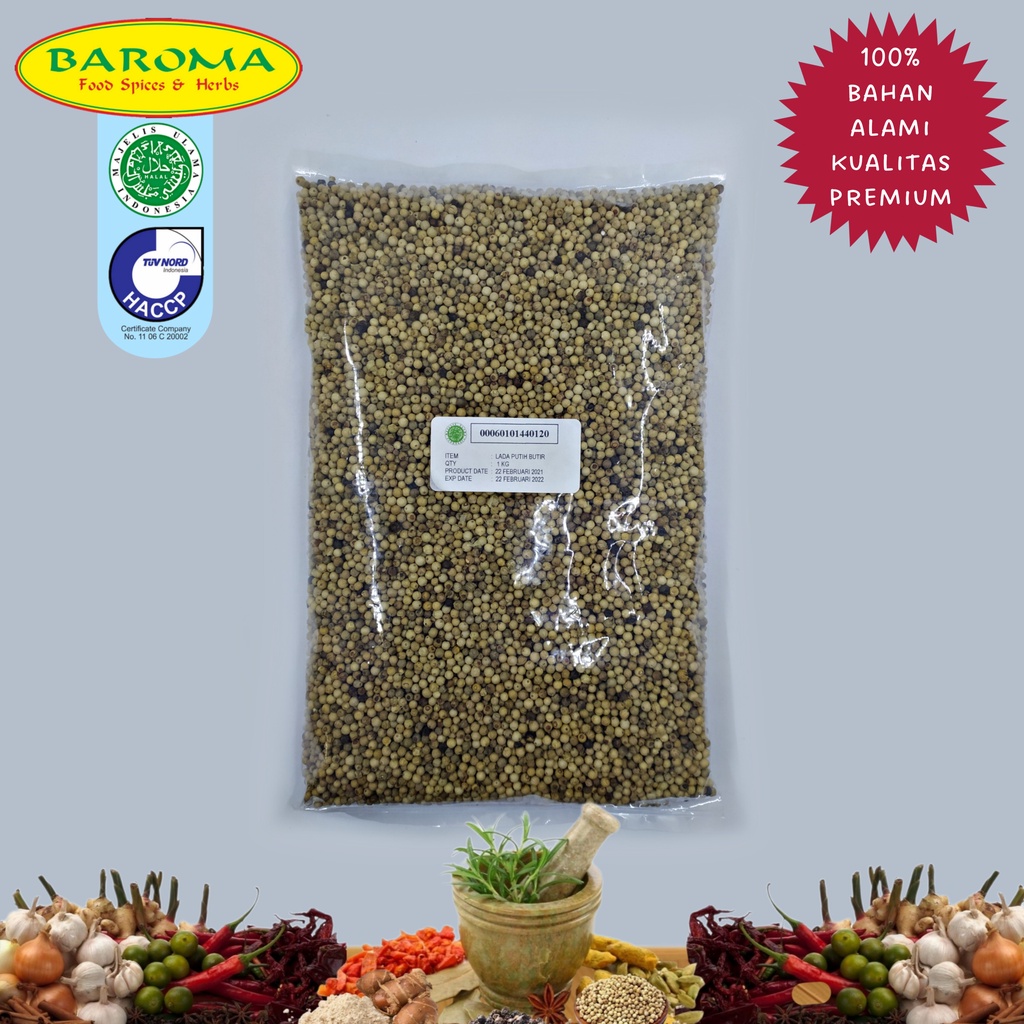 

LADA PUTIH BUTIR 1 KG KUALITAS PREMIUM 100% ASLI
