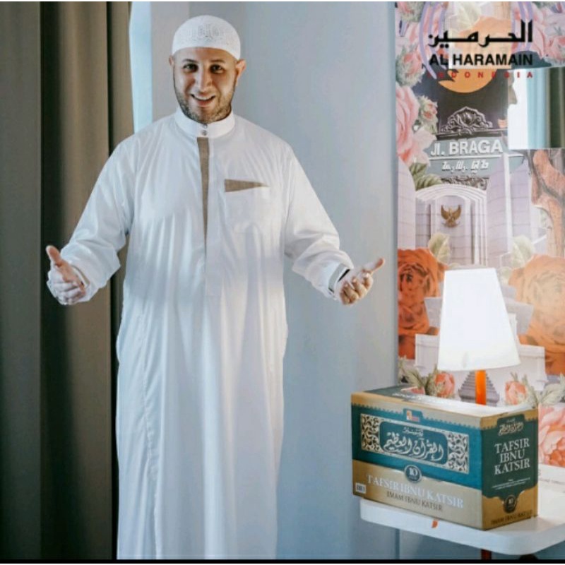 AL HARAMAIN JUBAH GAMIS DEWASA PREMIUM KOMBINASI 28