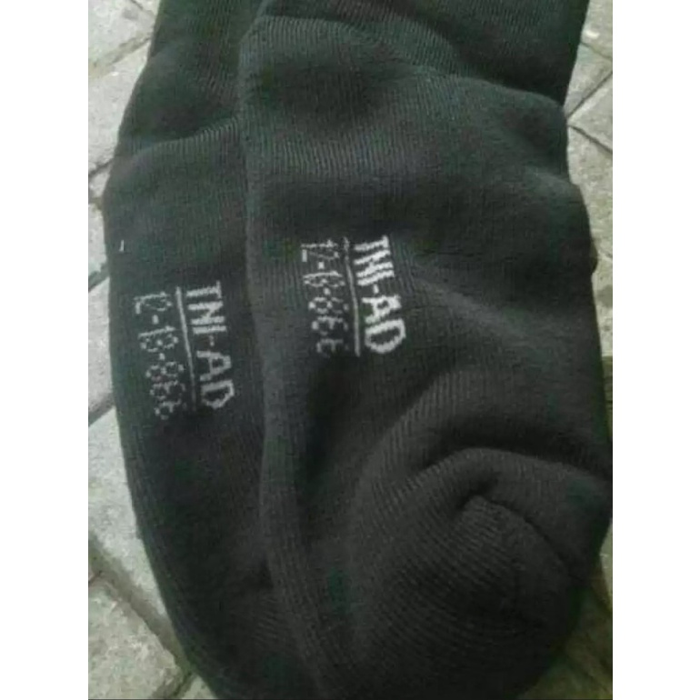 3 pasang/kaos kaki hitam TNI/termurah/tebal/gak bau//kaos kaki hitam panjang TNI POLRI TEBAL//KAOS K