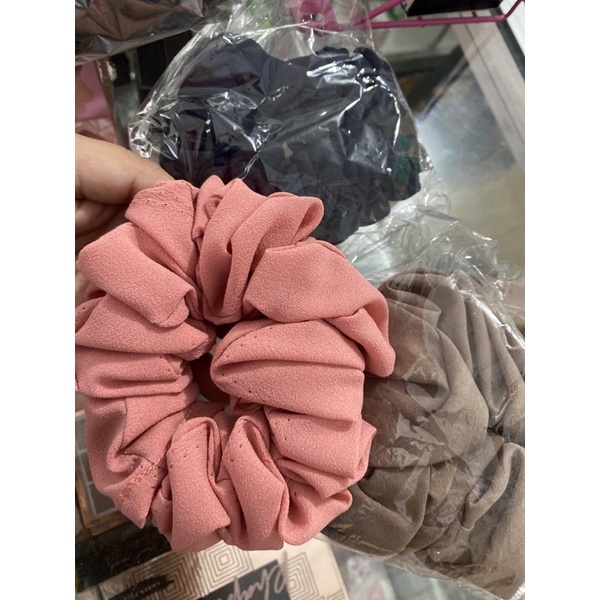 Bisa COD - Scrunchie Hijab - Ikat rambut Hijab - Aksesoris Wanita