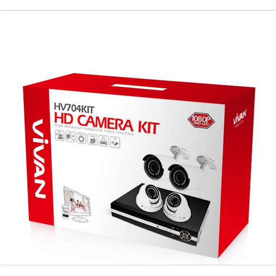 paket cctv premium vivan 720p 4 channel komplit
