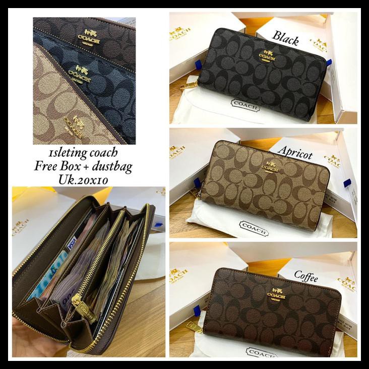 dompet coach/dompet coach import/dompet coach wanita - Hitam