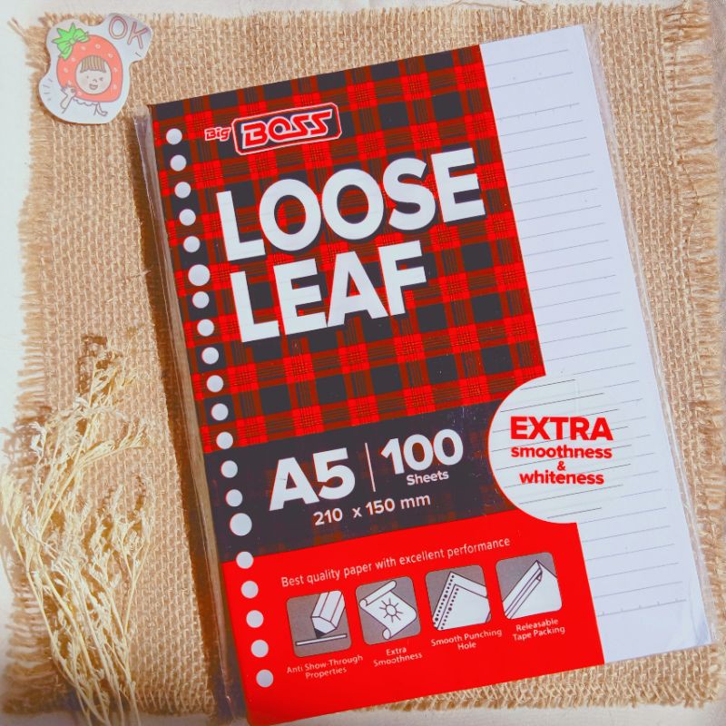 

Loose Leaf Big Boss A5 - Garis