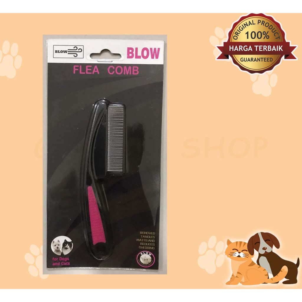 SISIR KUTU Anjing Kucing Kelinci BLOW FLEA COMB - SERIT KECIL