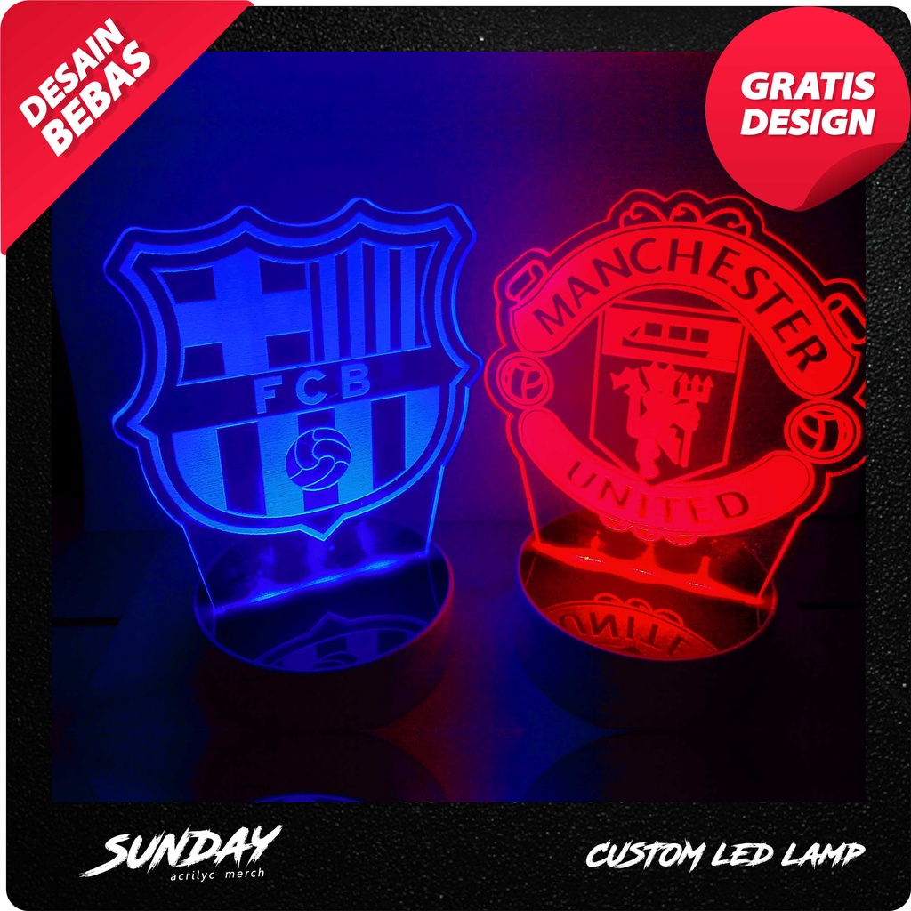 Lampu Akrilik / Lampu Tidur Akrilik Custom