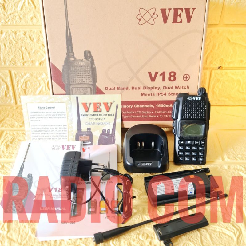 HT VEV V18 DUALBAND / RADIO HT VEV-V18 DUALBAND MURAH