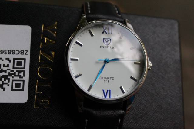 jam tangan cowok cewek Original yazole 318 anti air jam simple elegan water resistant kebiruan
