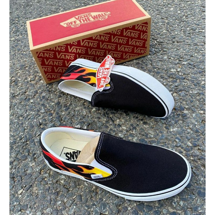 Vans Slip On Flame Red Original (Resmi)