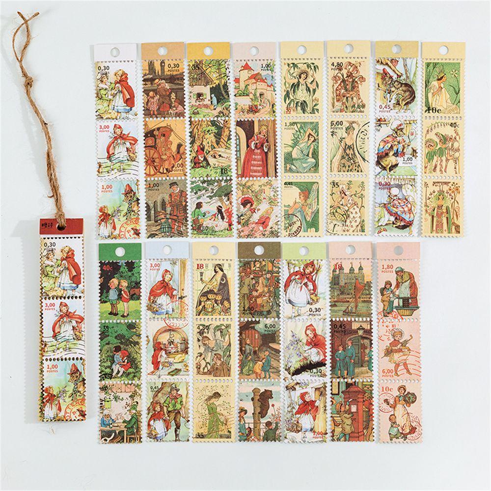 Populer 45pcs Stiker Jurnal Diary Butterfly Stationery Retro Vintage Bahan Kertas