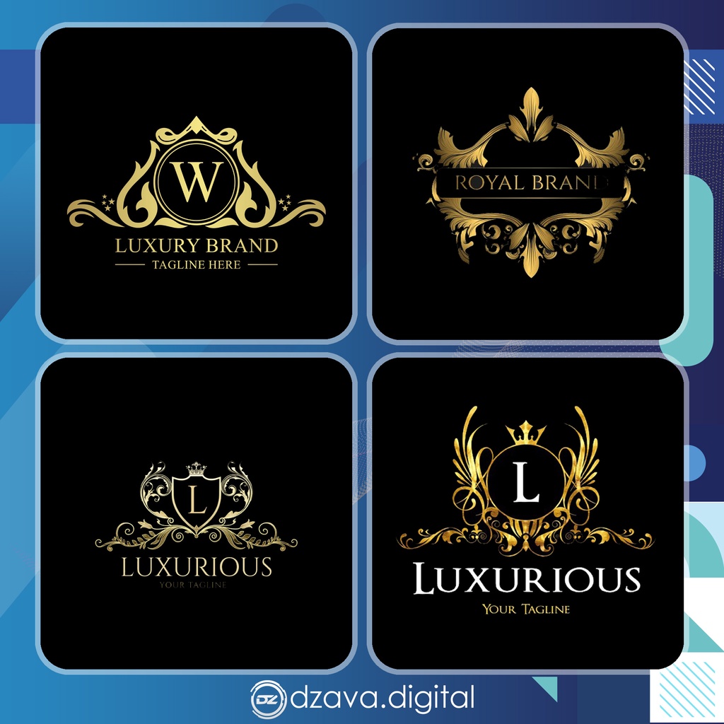 JASA DESAIN LOGO GOLD | LOGO WEDDING | DESAIN LOGO TERJANGKAU | DESAIN LOGO WO | CLOGO ELEGAN| LOGO 