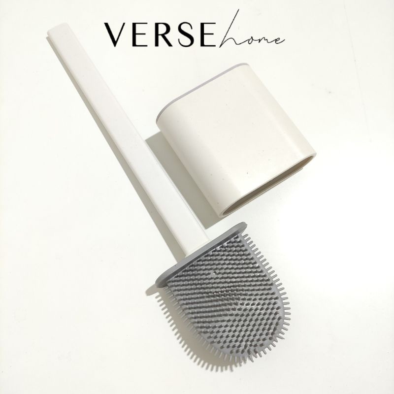 Toilet Silicon Brush White l Sikat Toilet Silikon Putih