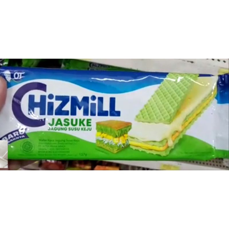 Chizmill JASUKE Wafer Jagung Susu Keju Wafer Biskuit 127 gr