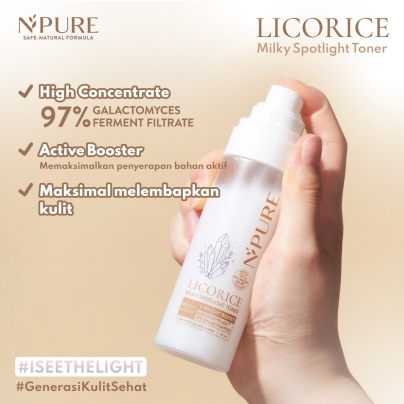 ✨ AKU MURAH ✨ NPURE LICORICE Milky Spotlight Toner 80ml / Toner Wajah