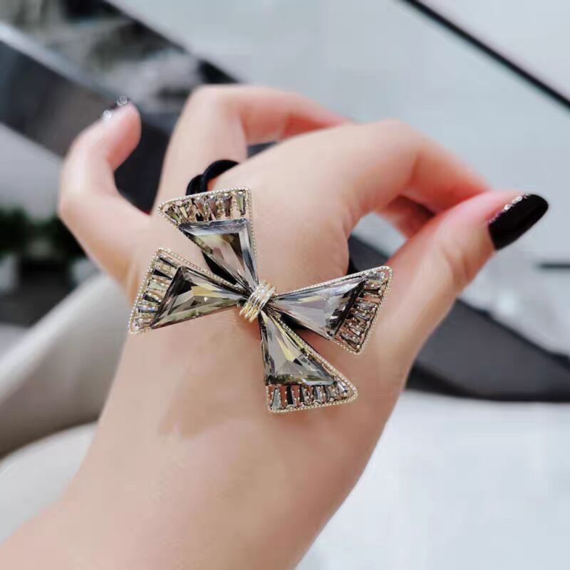 [Delunashop_Acc] Ikat Rambut Anak Wanita Simple Dewasa Bahan Import Diamond pita butterfly