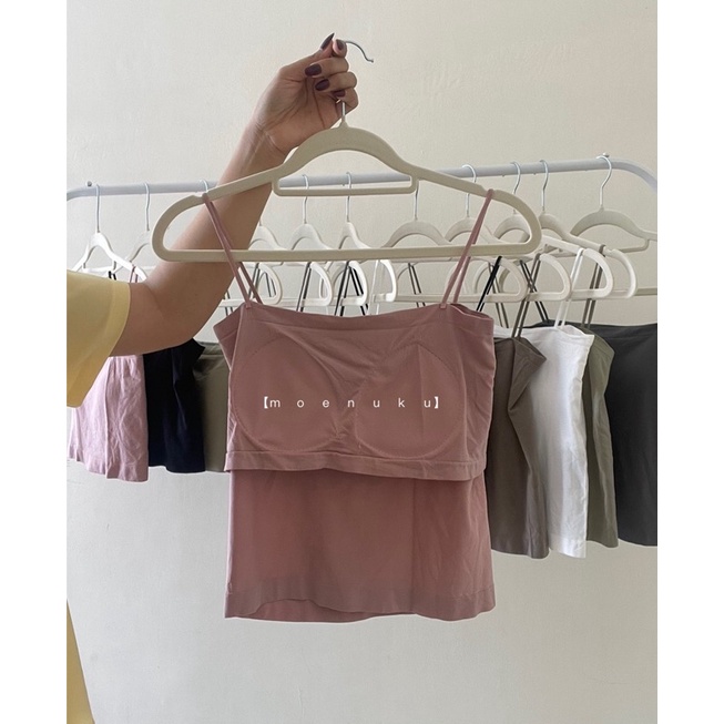 Tanktop Basic Tank Top Wanita Tangtop Korea Style Tenktop Crop Tanktop Panjang
