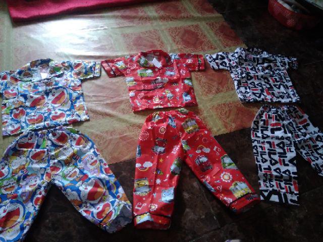 PIYAMA ANAK TANGAN PENDEK S M L XL SETELAN KATUN CATRA PIYAMA ANAK TANGAN PENDEK S M L XL SETELAN KATUN CATRA