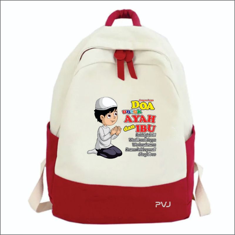 Tas Anak Laki Laki muslim Kids Backpack School PVJ