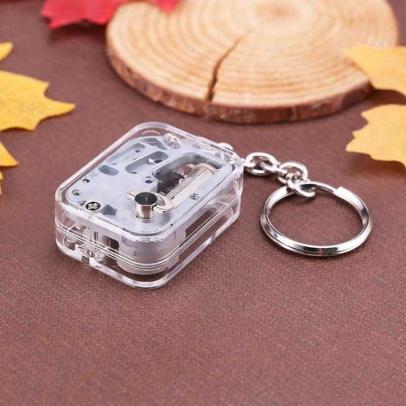 VKTECH Kotak Musik DIY 18 Tones Music Box Keychain - MBB18