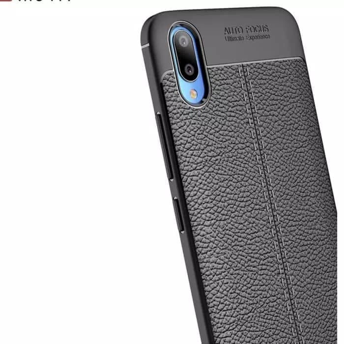 Vivo Y93 - Auto Focus Leather Case Kulit Jeruk