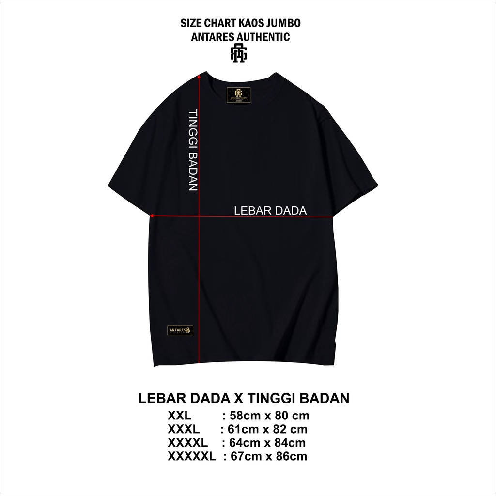 Kaos BIG SIZE XXL - XXXL - XXXXL Jumbo Ukuran JUMBO