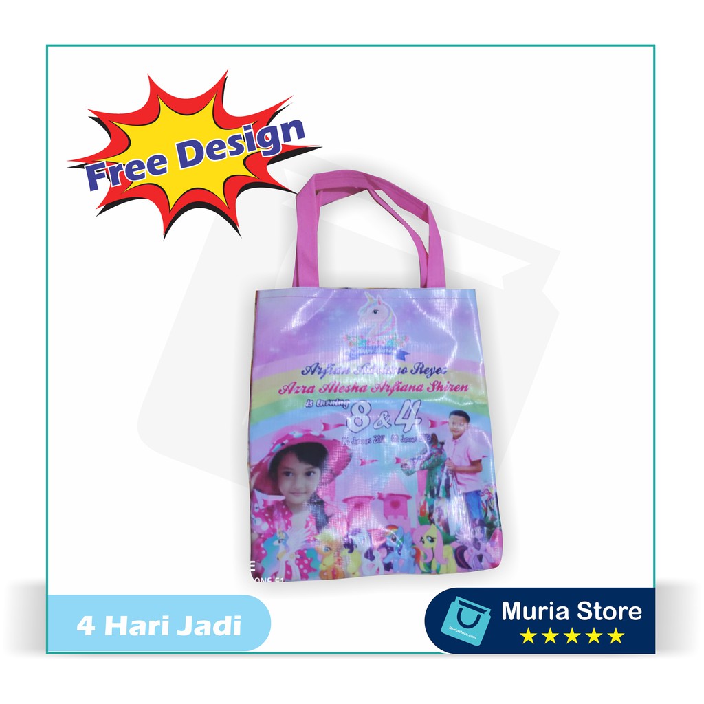 

Tas Ultah Custom - Pipih Perekat jumbo uk 23 x 30 - Tebal Kualitas Bagus