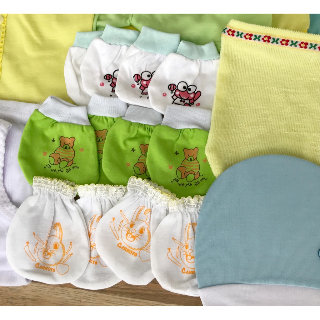 Paket Hemat Perlengkapan Baju Bayi Baru Lahir (New Born) Ekonomis dan Hemat PAKET POLOS WARNA 3