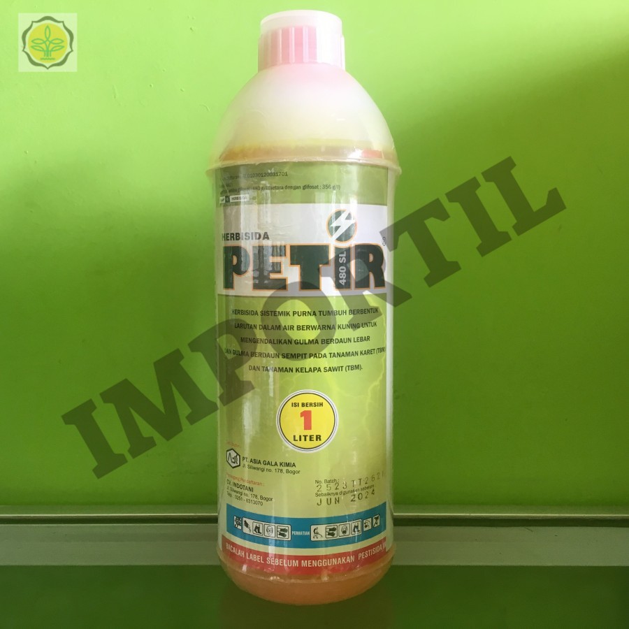 Herbisida Petir 480SL Pengendali Gulma 1 Liter/Obat Pertanian Petir Pembasmi Jamur Tanaman 1 Liter
