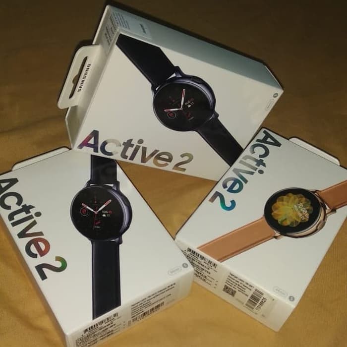 Samsung Galaxy Watch Active 2 - 40 mm Aluminium - Garansi Resmi Samsung - Sein - Hitam - Pink Gold