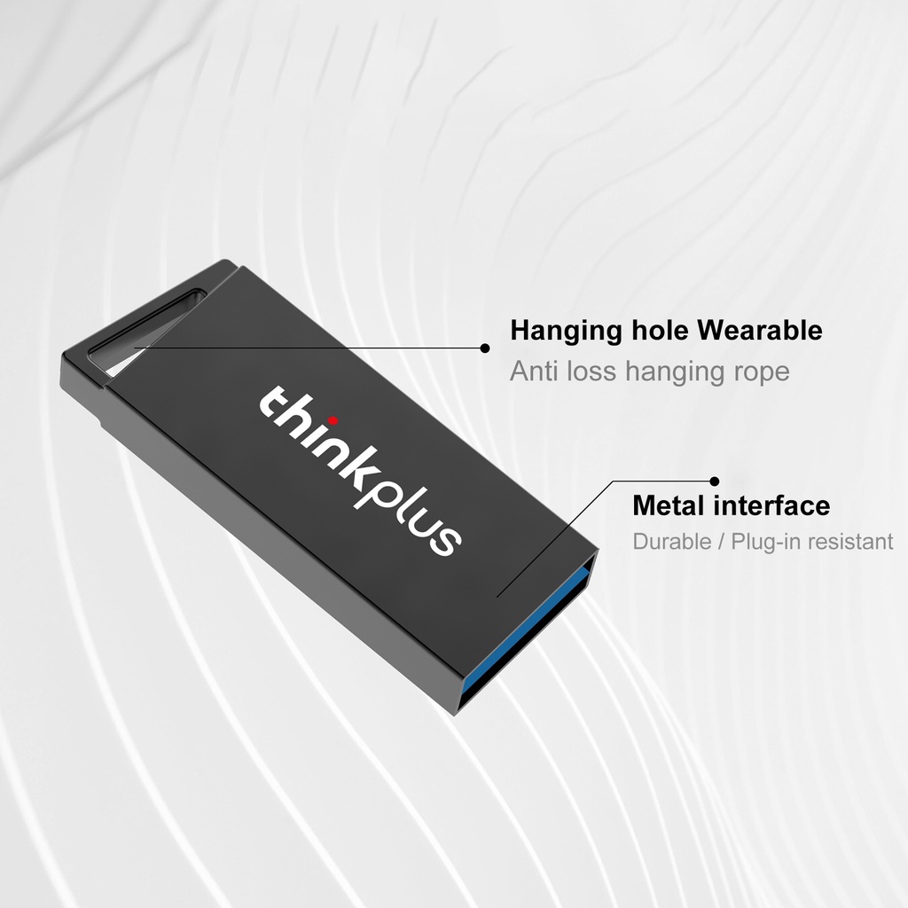 (Huluboy) Lenovo-thinkplus Flashdisk USB High speed Bahan Logam