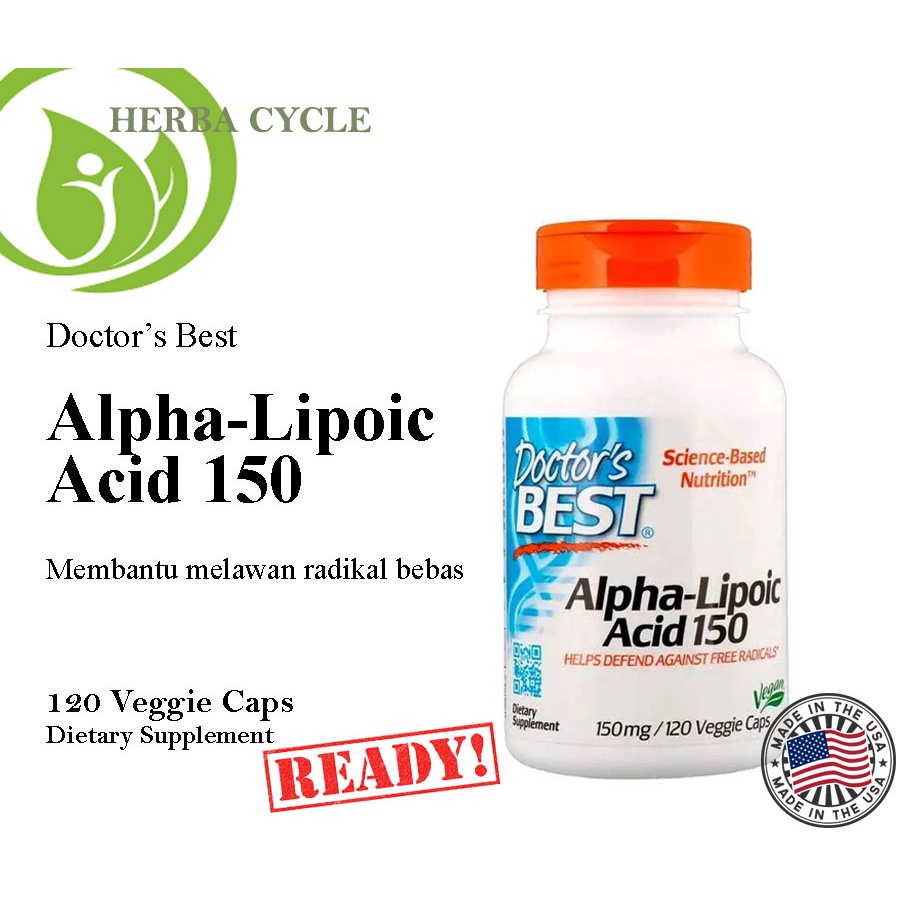 Doctors Best Alpha Lipoic Acid 150 mg 120 Veg Dr Best Lipoic Acid