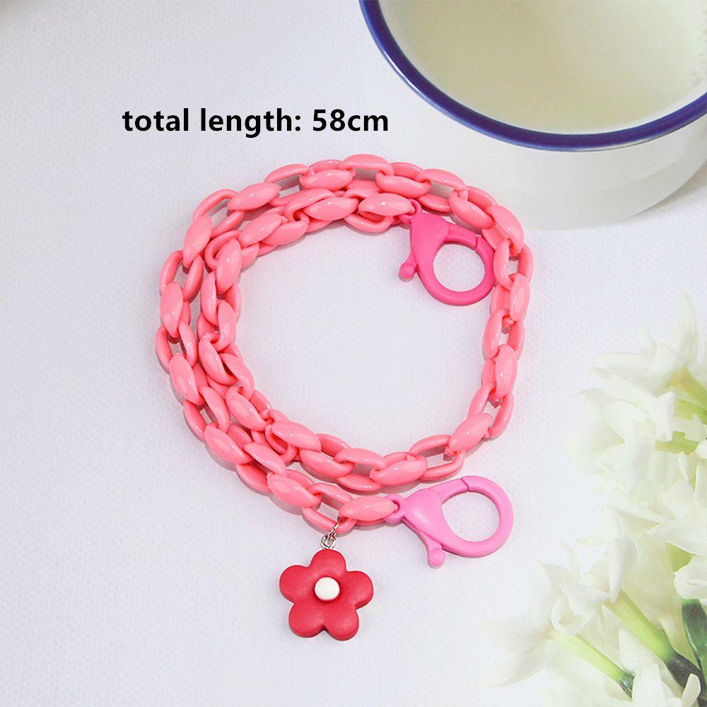 R-flower Face Cover Chain Rantai Anti Hilang Lanyard Multicolor Penutup Wajah Cord Holders