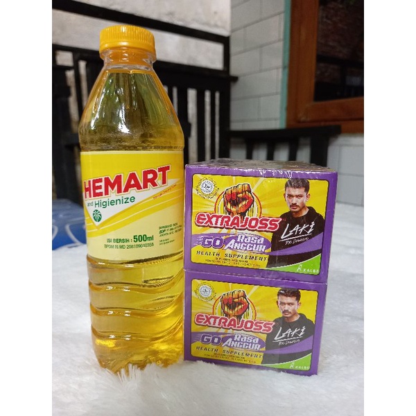 EXTRA JOSS LAKI Rasa Anggur 10 Pack (60 Sachet) FREE MINYAK GORENG 500ml