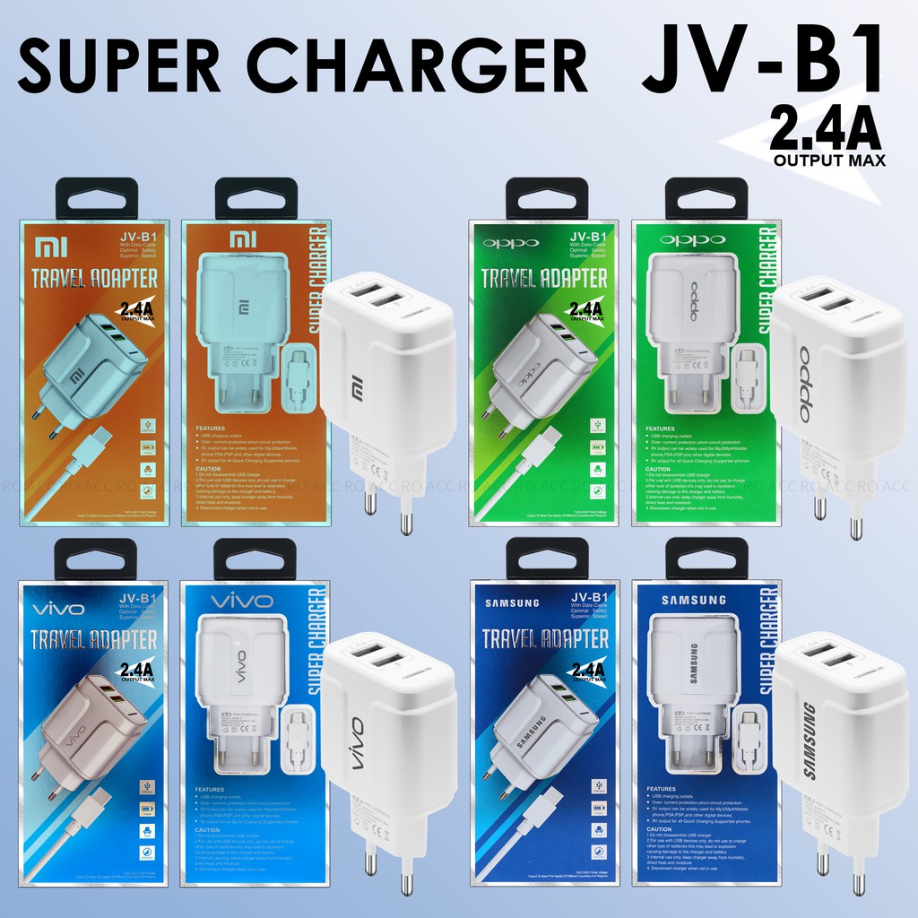 [RO ACC] JV-B1 CHARGER MICRO USB 3.1A QUALCOMM 3.0 NEW 2020