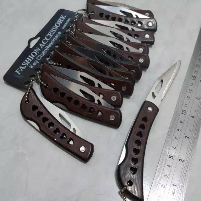pisau gunung Gantungan Kunci Pisau Lipat Uk sedang - Keeychin Necklace Pisau