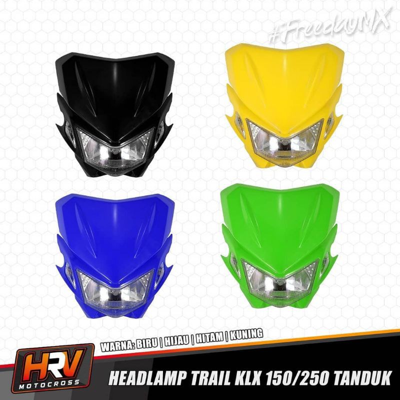 Headlamp reflektor lampu depan klx 150 batok lampu klx 150 trail supermoto