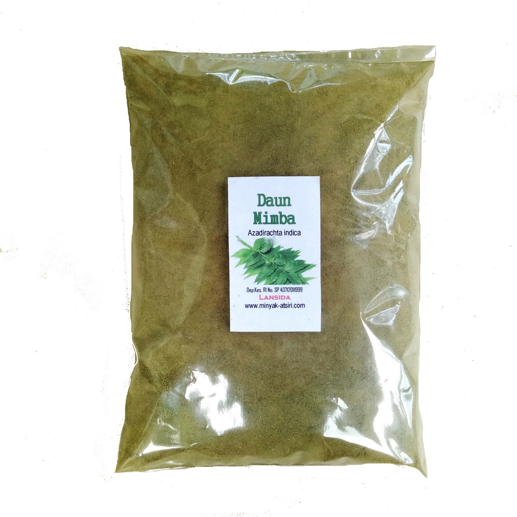 Bubuk Daun Mimba 250 g Simplisia Bubuk Nimba Murni Neem Leaves Powder