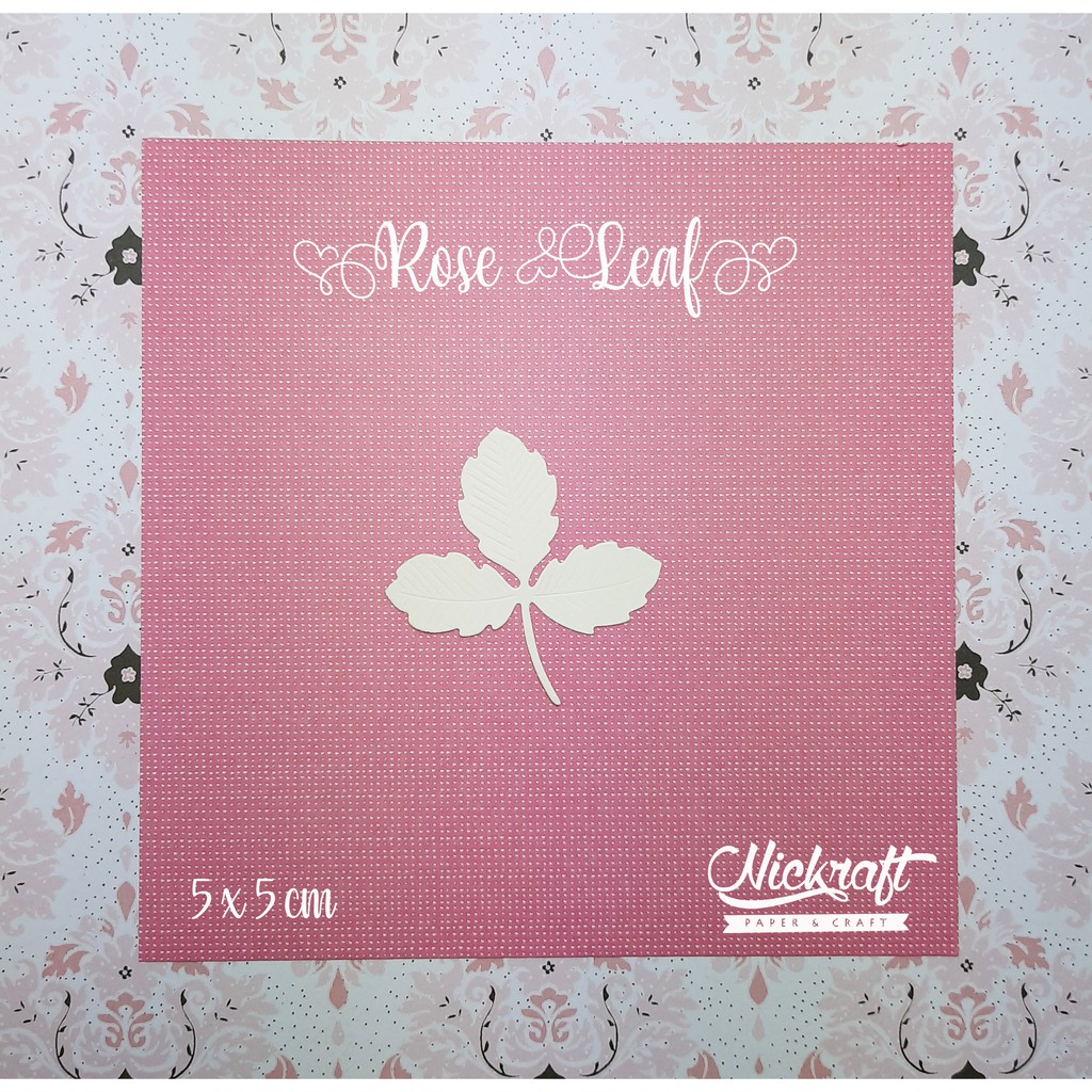 

ROSE LEAF - Bahan Scrapbook Daun Kertas