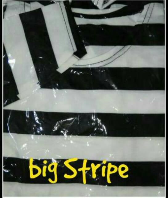 CROP XL TANGAN PENDEK / STRIPE TEE / BAJU MURAH