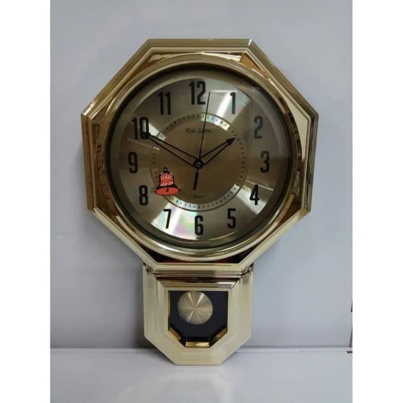 Jam Dinding Bandul Esti Loren Melody Bunyi Musik & Lonceng Setiap Jam
