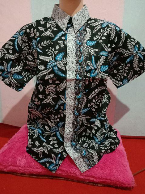 Bswart Batik Hrb026 Kenongo Hem Pendek Padi Pekalongan M L Xl Batik