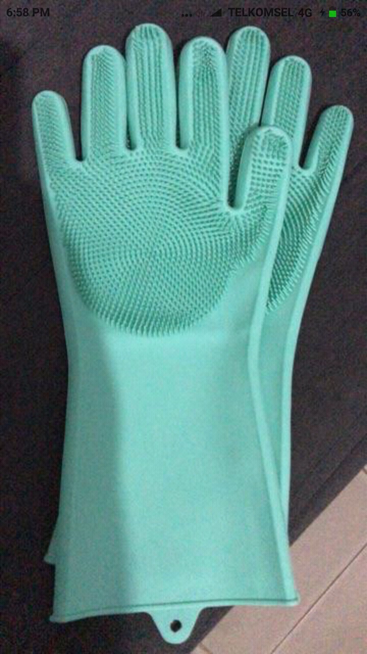 Sarung Tangan Karet Apd  Glove Silikon - Ungu