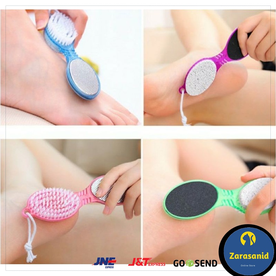 Pedicure Paddle Brush 4 Step Sikat Kaki Penghalus Tumit Kapalan 4in1 Praktis