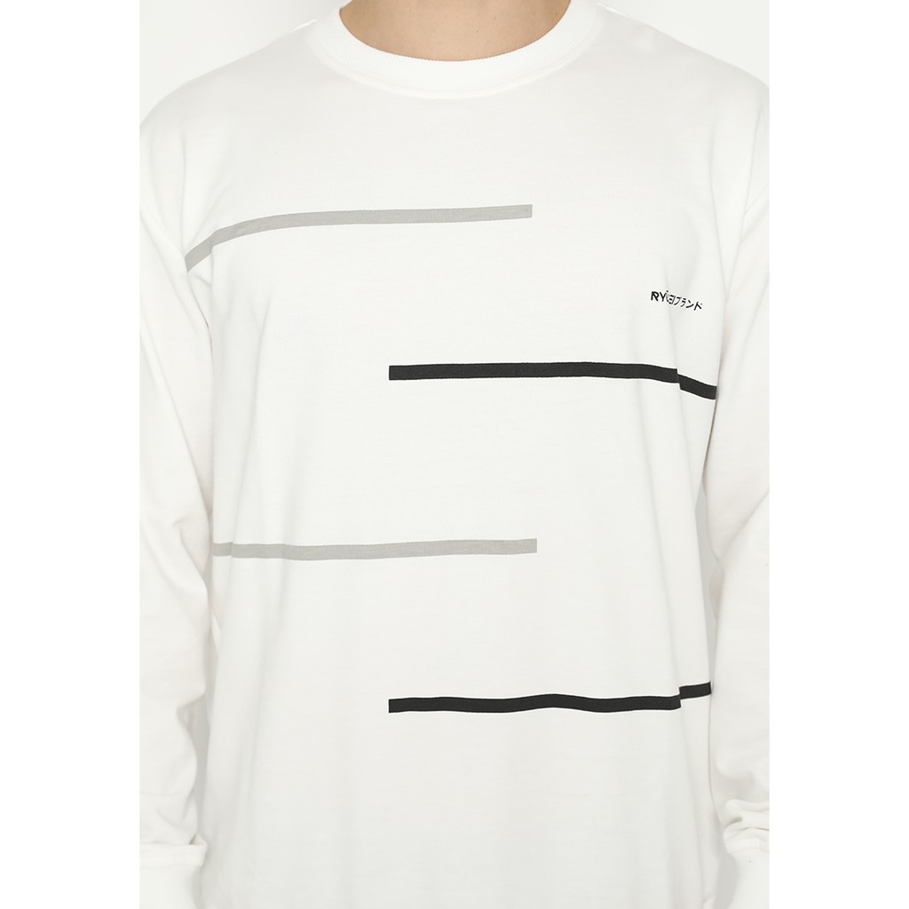 Sweater Pria Ryusei Swt Men Seyu White-5