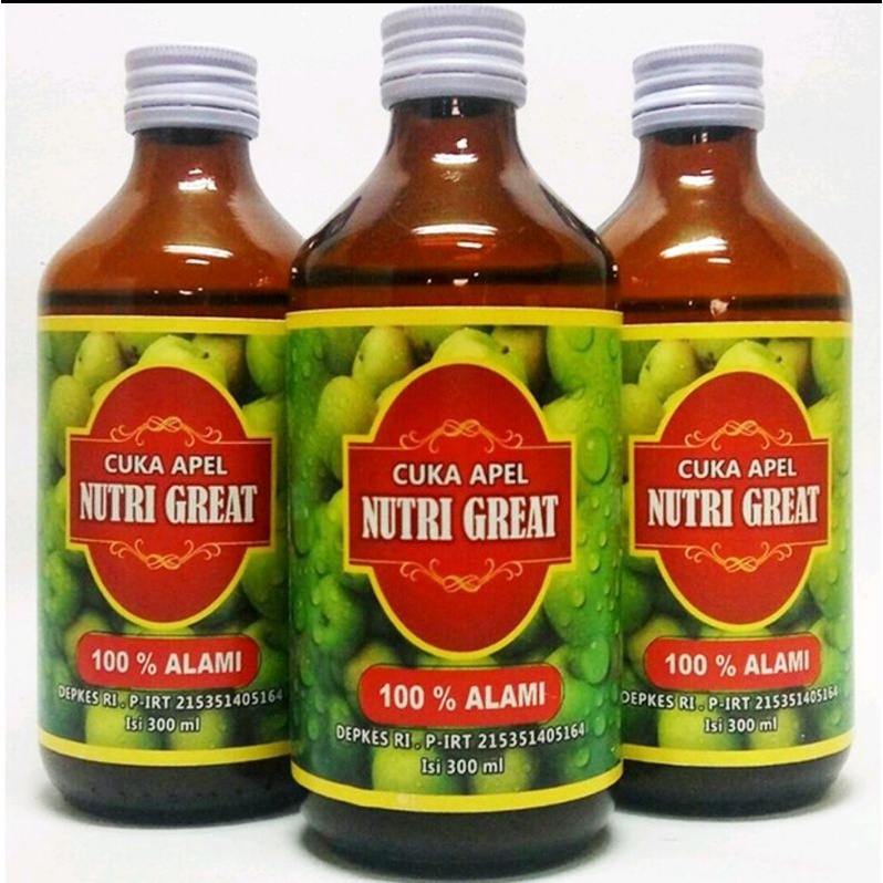 

Cuka Apel Nutri Great 300Ml Original