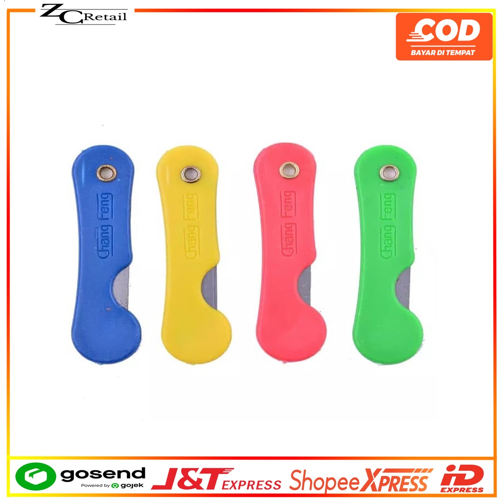 

Alat Mini Cutter Lipat Foldable Potong Kertas Plastik Perlengkapan ATK Sekolah Kater Kecil Untuk Unboxing packing