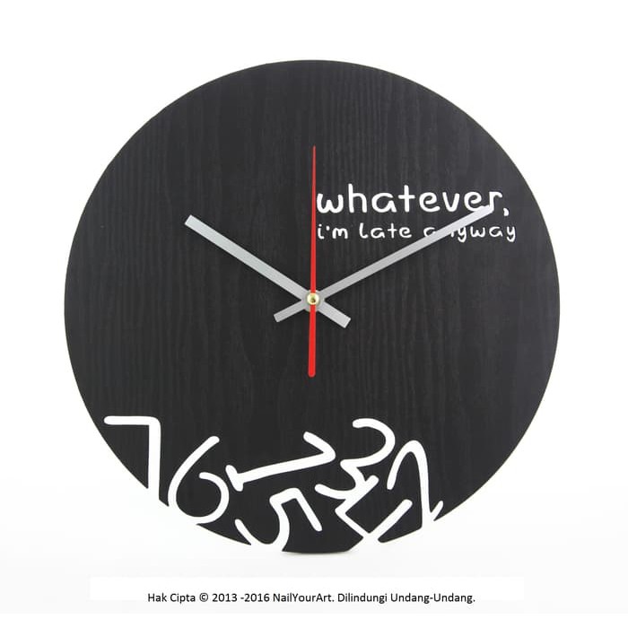 Jam Dinding Unik Artistik - Whatever Wall Clock