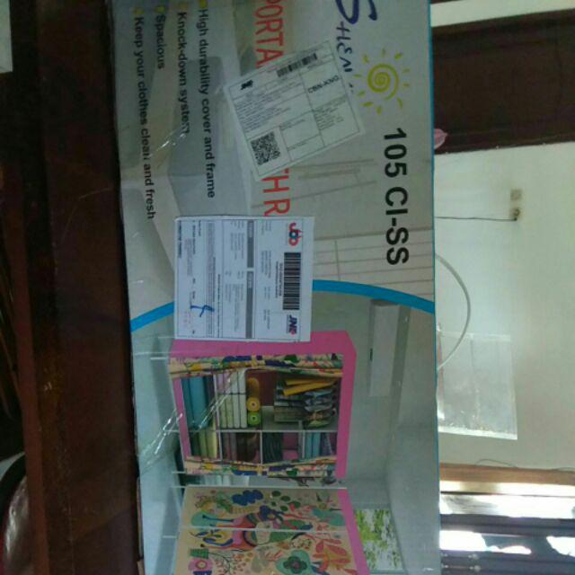 Toko Lemari/lemari Pakaian/lemari Portable Bongkar Pasang (105 Ciss) Shenar
