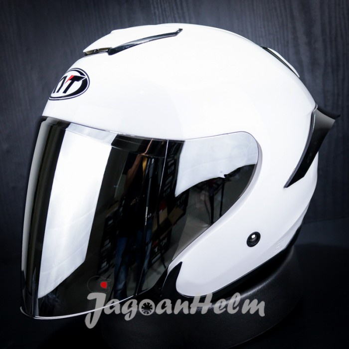 Kyt Helm Kyoto ++ White + Spoiler +Iridium Venom Termurah